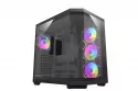 Caja DarkFlash DQX80 Black Full Tower triple cristal 4x ARGB ATX/USB-C