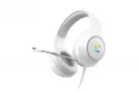 Auriculares Zalman ZM-HPS310 WH con cable USB para gaming y micrófono boom blancos