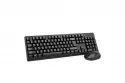 Teclado y ratón Dam Electronics CMK-326 inalámbrico 2.4G 1600 DPI negro ergonómico