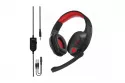 Auriculares Dam Electronics IN-968 con cable Jack 3.5mm gaming con micro y luces LED negros