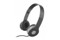 Auriculares Esperanza EH145K con cable, control en línea, uso para música, plegables, negros