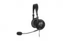 Auriculares Ibox W1MV con cable diadema para oficina y call center, micrófono boom, negros