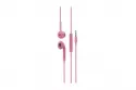 Auriculares DCU Tecnologic 34151002 con cable, conexión jack, para llamadas y música, micrófono y control de volumen, color rosa
