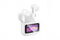 Auriculares Hoco EQ14 inalámbricos Bluetooth TWS con pantalla táctil y estuche de carga blancos