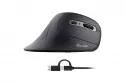 Ratón Equip 245119 USB Type-A y Type-C 7200 DPI Negro Diseño Vertical Ergonómico
