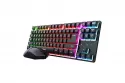 Teclado mecánico Trust GXT 832 Thado Layout ES combo inalámbrico RGB