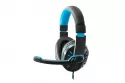 Auriculares Esperanza EGH330B con cable, doble jack 3,5 mm, gaming, micrófono, negro y azul