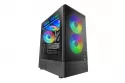 Mars Gaming Mc-onyx Caja Gaming Microatx Mesh Metálico 3x Ventiladores Argb Doble Cámara Negro