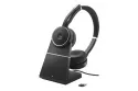 Auriculares Jabra Evolve 75 Auriculares Jabra Evolve 75 SE inalámbricos Bluetooth con Cancelación Activa de Ruido, micrófono y base de carga, color negro