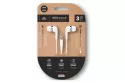 Auriculares Tech One Tech TEC1004 con cable Jack 3,5 mm intrauditivos con micrófono y controles blancos