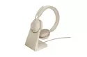 Jabra Evolve2 65 Auriculares Bluetooth con Soporte de Carga Beige
