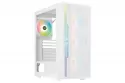 Caja de PC BitFenix Apollo BFC-APL-300-WWGXW-4A blanca con vidrio templado y 4 ventiladores ARGB
