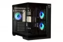 Caja PC BitFenix Triton BFC-TRI-300-KKGSK-3A ARGB vidrio templado negra