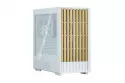 Caja minitorre Zalman P10 Namu Blanca panel cristal templado frontal madera