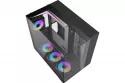 Torre PC Caja de torre Darkflash TH285A12X-BK media acuario RGB cristal templado