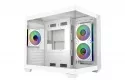 Caja PC Cooler Master Elite 481 Wood Mini Tower Blanco Vidrio Templado RGB