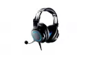 Auriculares Audio-Technica ATH-G1 con cable minijack para gaming, micrófono desmontable y audio espacial, negro y azul