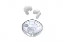 Auriculares Cool Fun inalámbricos Bluetooth Hi-Fi con caja cargadora y pantalla LED blancos