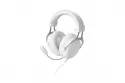 Auriculares Deltaco Gaming GAM-030-W con cable USB y jack, Gaming, micrófono flexible, RGB, blancos