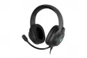 Auriculares GENESIS NEON 213 con cable USB y jack, micrófono integrado, retroiluminación RGB, para gaming y música, color negro