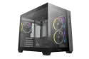 Torre PC Caja DeepCool CG330 3F micro ATX cristal templado 3 ventiladores ARGB negra