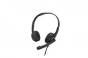 Auriculares Hama HS-P150 V2 con cable jack 3.5 mm para oficina y PC, micrófono regulable y control de volumen, color negro
