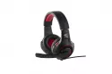 Auriculares INCA Preo 125085402 con cable Jack Gaming retroiluminados negro y rojo