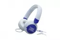 Auriculares JBL Junior 320 con cable Jack 3.5 mm para niños, micrófono integrado, limitador volumen, plegables, azul