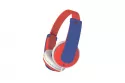 Auriculares JVC HA-KD7 con cable jack 3.5 mm diadema ajustable volumen limitado infantiles azul y rojo