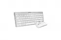 Subblim Combo Compacto (Blanco plata) - Teclado + rat&oacute;n inal&aacute;mbrico