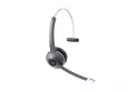 Auriculares Cisco 561 inal&aacute;mbricos DECT para oficina con micr&oacute;fono boom y control en o&iacute;do, negro y gris