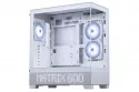 Caja Phanteks XT View Matrix Blanca con paneles de vidrio templado y pantalla LED integrada