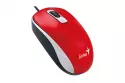Genius DX110 Ratón Óptico Ambidiestro 1000 DPI Rojo