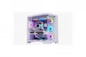 Torre PC Progaming Banshee Blanco Caja Pc Cube Tower Atx Con 7 Ventiladores Argb Reverse, Controlador Argb + Pwm Con Mando A Distancia, Filtros Antipolvo, Alto Airflow