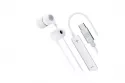 Auriculares 3MK Wired USB-C con micr&oacute;fono, control de volumen y resistencia al sudor, blancos