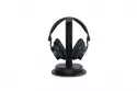 Auriculares Muse M-282 CTV inal&aacute;mbricos Bluetooth para TV con micr&oacute;fono y base de carga negros