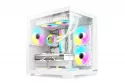Carcasa ProGaming Ambra Blanca Cube Tower Micro-ATX/mini-ITX con 5 ventiladores ARGB