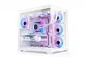 Caja ProGaming Elite Cube Tower Blanca con 7 ventiladores ARGB