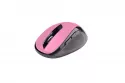 Ratón C-Tech WLM-02P inalámbrico 1600 DPI Negro Rosa 6 botones