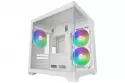 Mars Gaming Mc-view3 Caja Microatx Cristal Templado Panor&aacute;mico 3x Ventiladores Argb 120mm Blanco