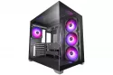 Mars Gaming Mcv5, Caja Pc Atx, Cristal Templado Panor&aacute;mico, 4x Ventiladores Argb 120mm Negro