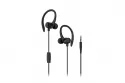 Auriculares Dam Electronics S07 con cable minijack para deporte, micr&oacute;fono y control, color negro