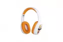 Auriculares Konix Naruto inal&aacute;mbricos Bluetooth 5.3 gaming con micr&oacute;fono y cable 3,5 mm naranja y blanco