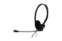 Auriculares Nilox con cable Jack 3.5 mm, micr&oacute;fono ajustable, uso oficina, color negro