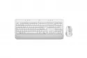 Teclado Logitech Signature MK650 Combo membrana blanco con ratón Bluetooth