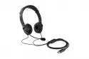Auriculares Kensington K33065WW con cable USB tipo A, micrófono con cancelación de ruido, uso oficina y gaming, negros