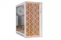 Torre PC Nox Hummer ELEMENT Semi Torre ATX Cristal Templado USB-C Blanca y Madera - Dune Edition By PcCom