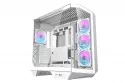 Caja PC Darkflash DY470 Blanca + 4 Ventiladores + Soporte GPU