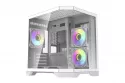 Torre PC Caja PC Darkflash FT350 Mini Tower Blanca con 5 Ventiladores ARGB