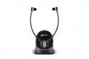 Auriculares Geemarc Telecom CL7370 OPTI inalámbricos y con cable TV, micrófono, negro